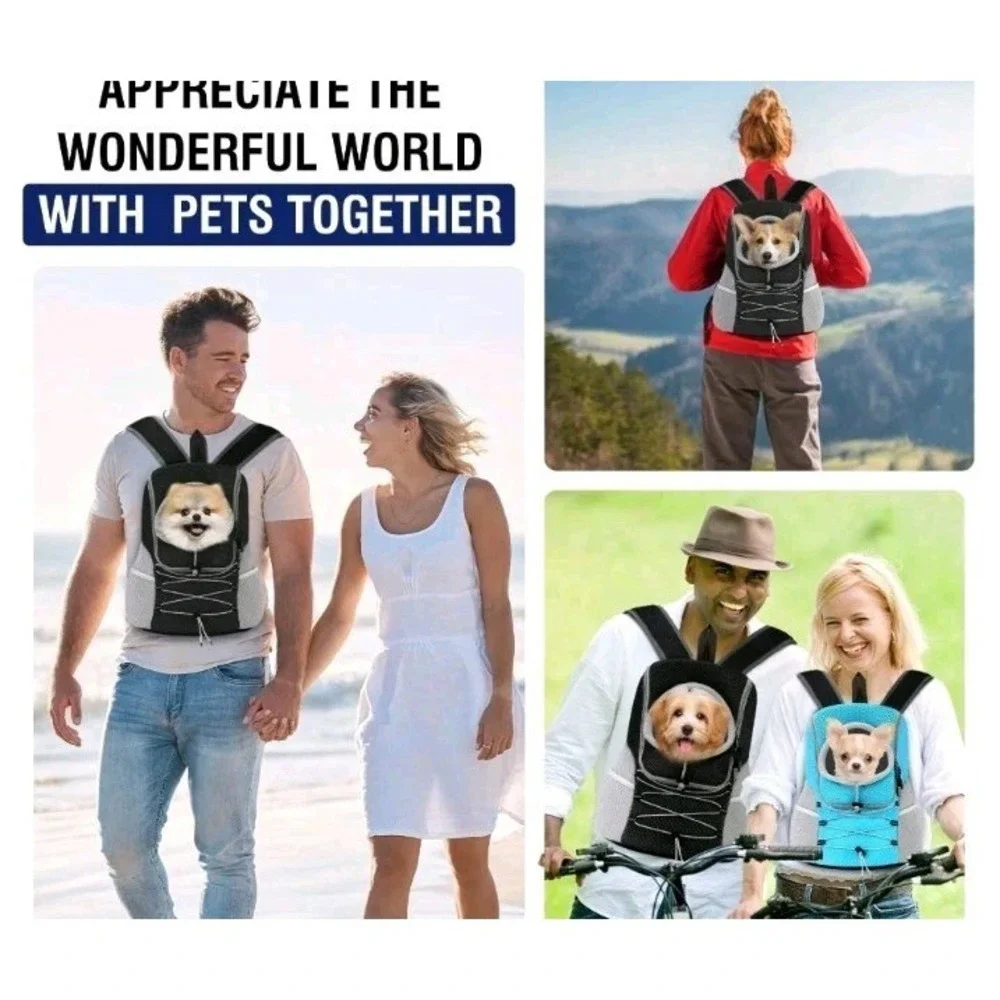 Pawaboo Pet Dog Cat  Carrier Backpack, Puppy Travel Front Carrier for Small Pets